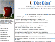 Tablet Screenshot of dietbites.com